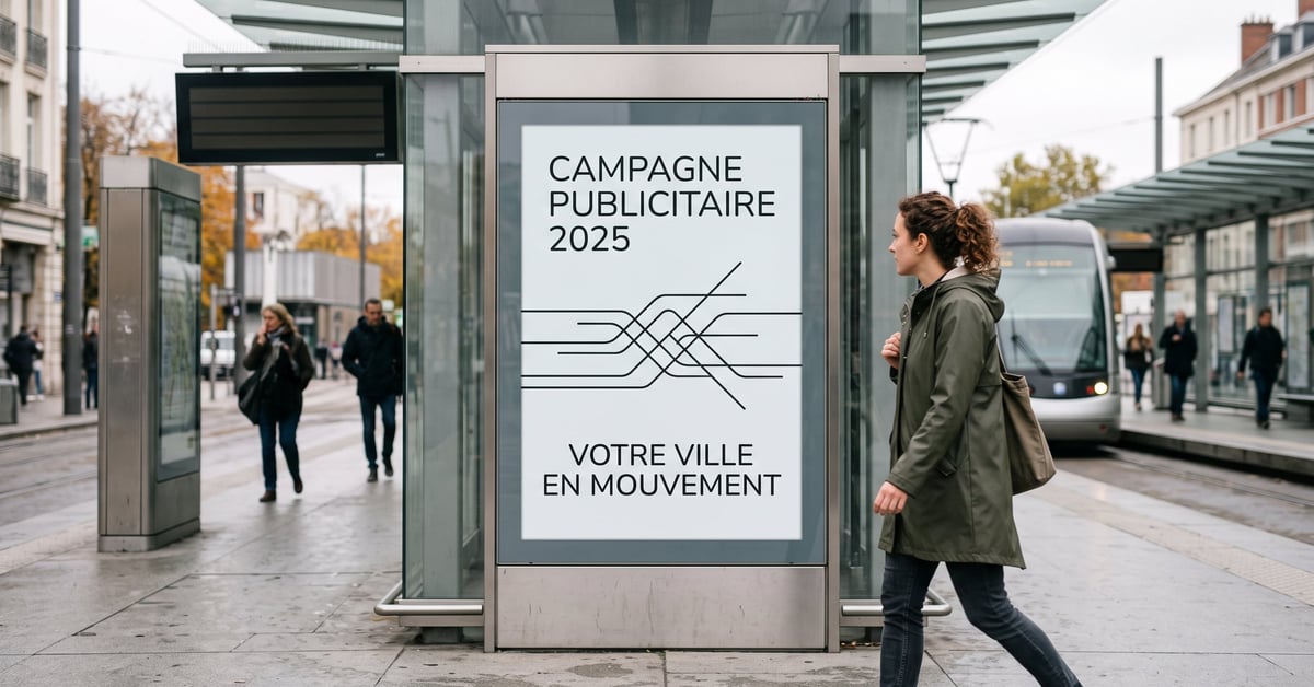 Campagne publicitaire 2025 : stratégie marketing moderne avec écrans numériques et données en temps réel